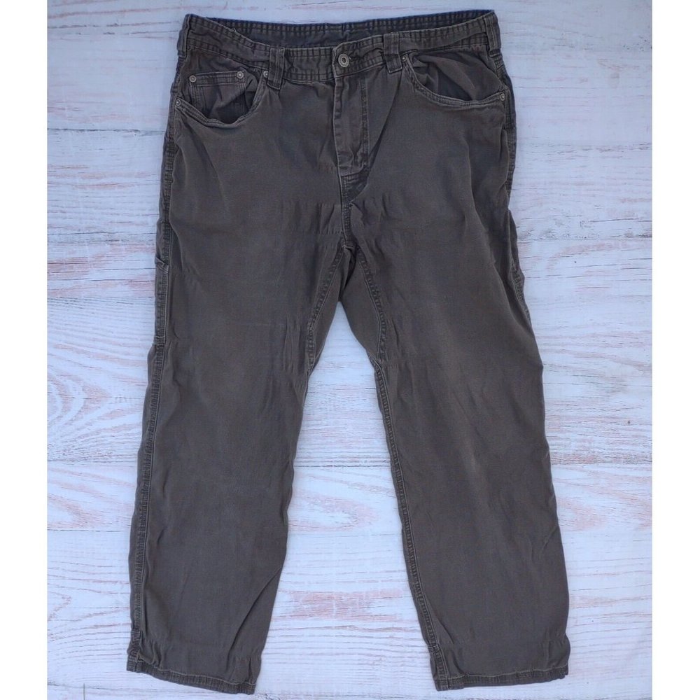 Prana Breathe Mens Size 36W/32L Gray Stretch Hiking Pants
